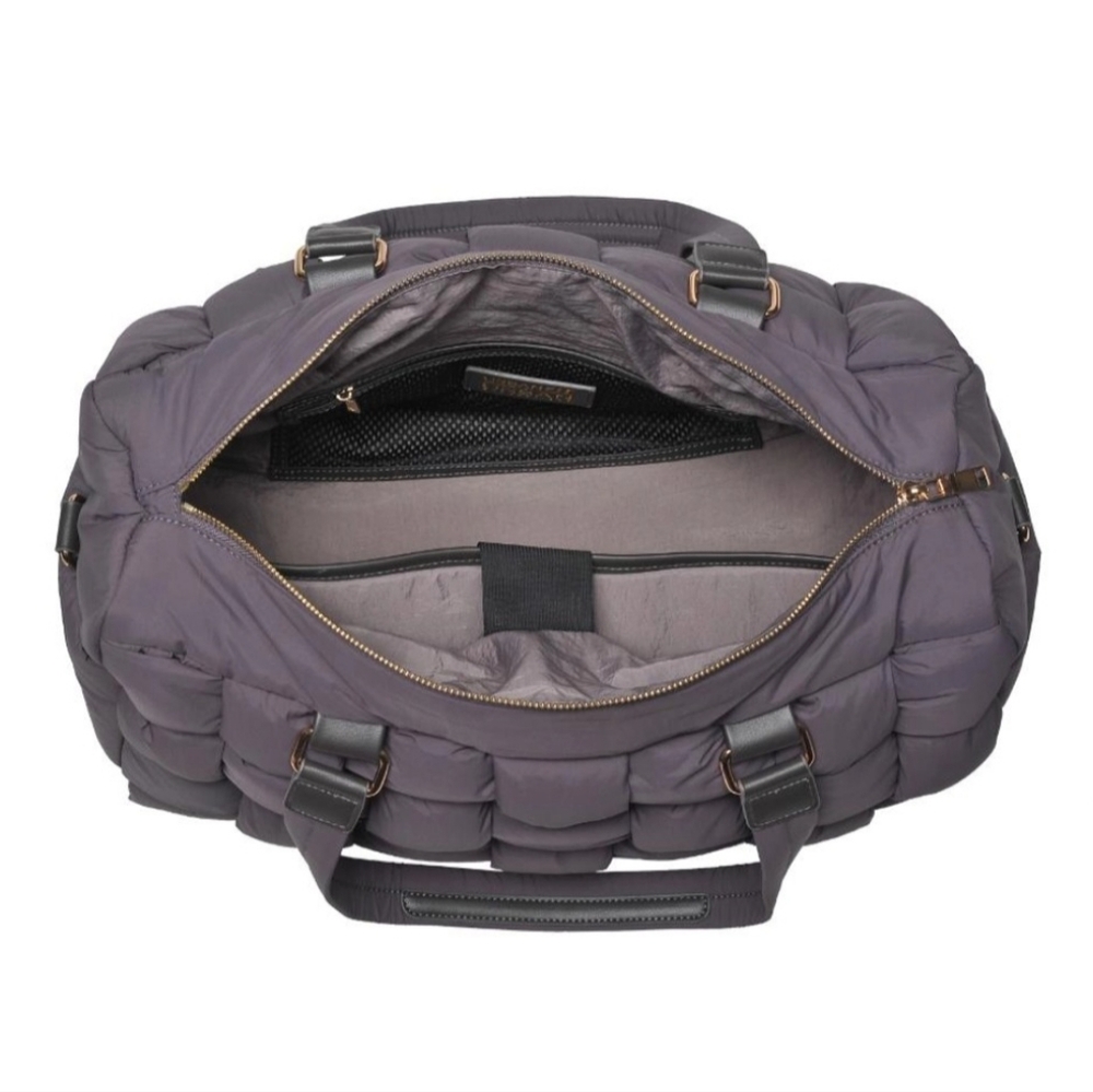 #62184 MOST FABULOUS CHIC BOHO GETAWAY WOVEN NYLON DUFFLE BAG - Picture 4 of 8